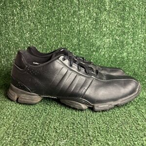Adidas Greenstar Torsion System Leather Athletic Golf Shoes Black Mens Size‎ 10